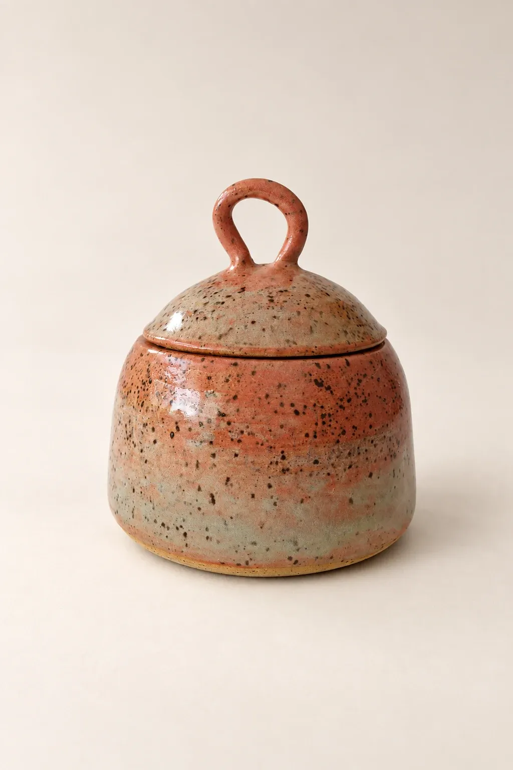 Rose keepsake jar — handmade Kachi ceramic objects