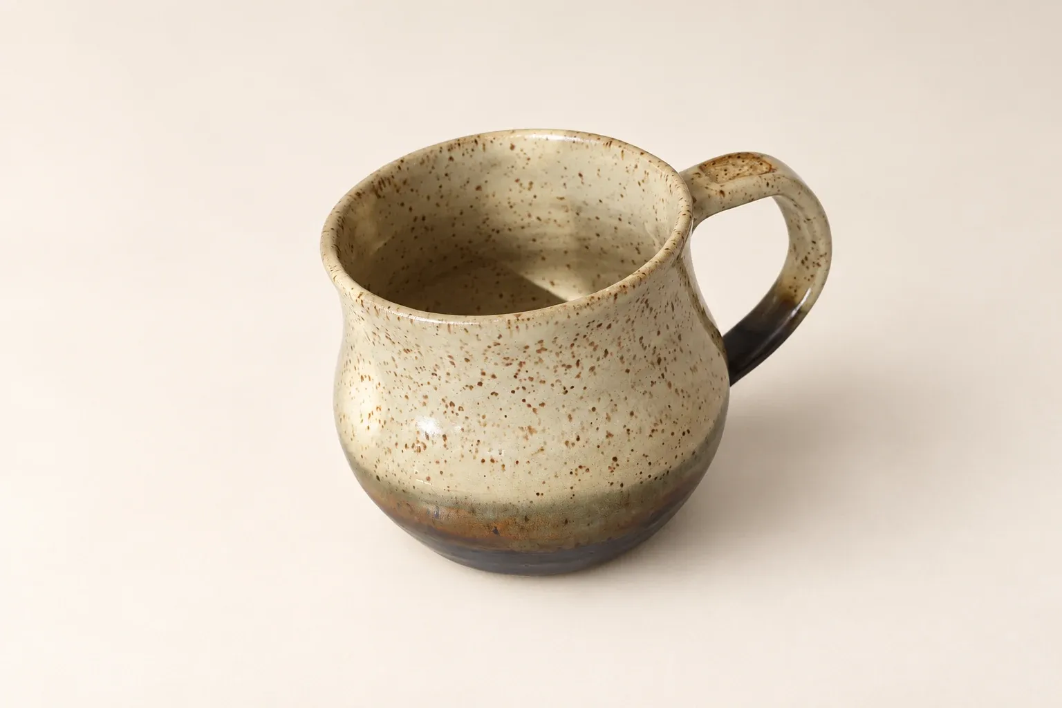 Two-tone speckled mug — handmade Kachi ceramic cups & mugs