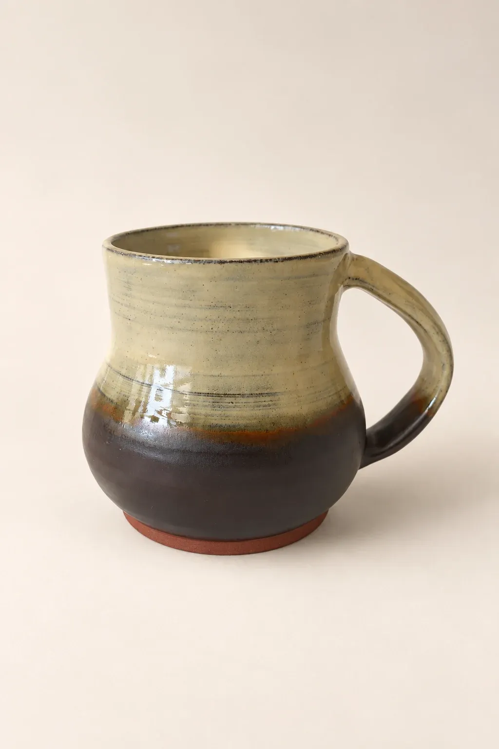 Two-tone glaze mug — handmade Kachi ceramic cups & mugs
